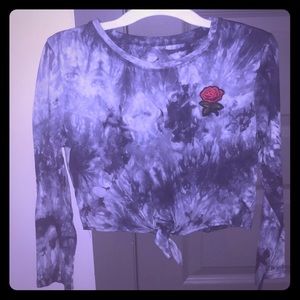 Long sleeve crop top